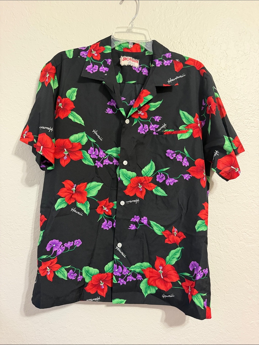 Vintage Hawaiian Islands Authentic Floral Button Shirt Coastal Tropical unisex